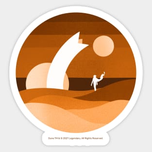 Minimalist Arrakis, Neutral Sticker